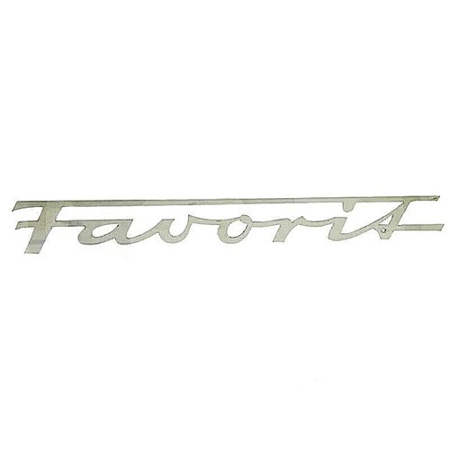 Schriftzug favorit ausführung - favorit,