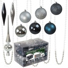 130tlg Weihnachtskugel Deko