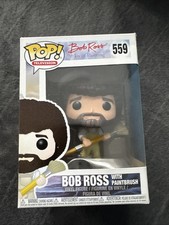 Funko Pop Bob Ross with Paintbrush 559 The Joy of Painting Vinyl Figur TV Series