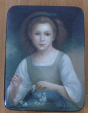 Lackmalerei. Schöne Dose