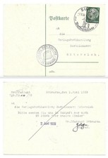 YY173 - Dt. Reich - MiNr. 516 - Postkarte aus Suhl nach Gütersloh vom 1.6.1939