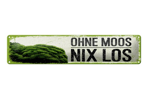 Blechschild spruch 46x10 - spruch, cm