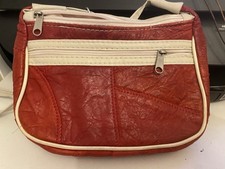 Handtasche Leder rot  70er