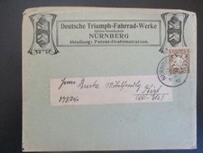 (318) Umschlag Triumph-Fahrrad-Werke Nürnberg 1910