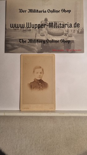 Orig cdv soldat kind - cdv, uniform