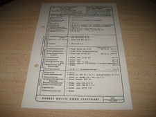 Gutbrod "Superior" Vergaser u. Einspritzer  Bj. 1950-53, orig. Bosch Typenkarte