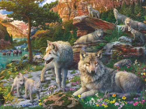 Puzzle wolfsrudel im - (1500, t.)