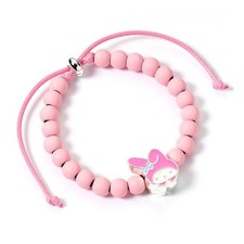 Hello Kitty Armband rosa Perlen mit My Melody Anhänger 21 cm