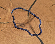 Bijou Brigitte, Halskette, Blau/Weiss marmoriert