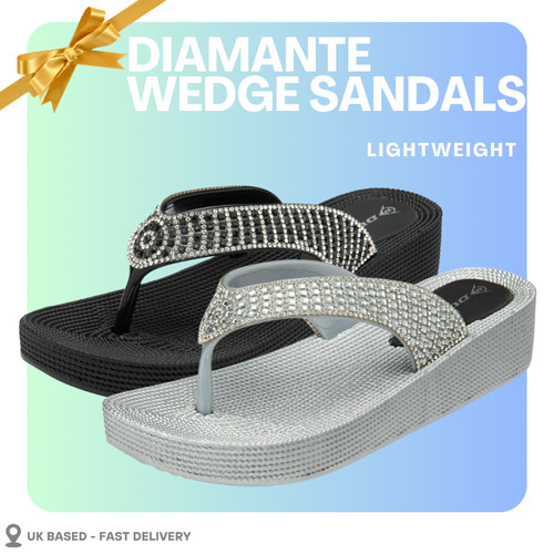 Damen flip flops strass - damen-flip-flops,
