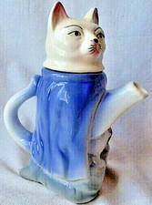 Kanne Porzellan  Katzenkanne Figurenkanne 19 cm TOP