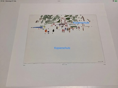 Oskar koller kunstdruck 1984 - kunstdruck,