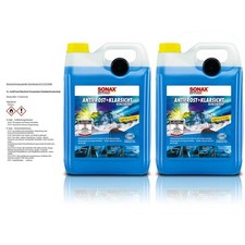 SONAX 2x 5 L LITER ANTIFROST+KLARSICHT KONZENTRAT FROSTSCHUTZ WASCHANLAGE 072