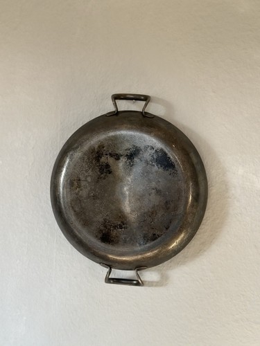 Vintage steel pan with side - steel,