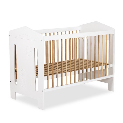 Babybett 120x60 weiß buche - babybett,