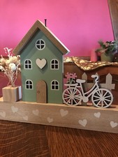 Deko Holzhäuser Hauszeile