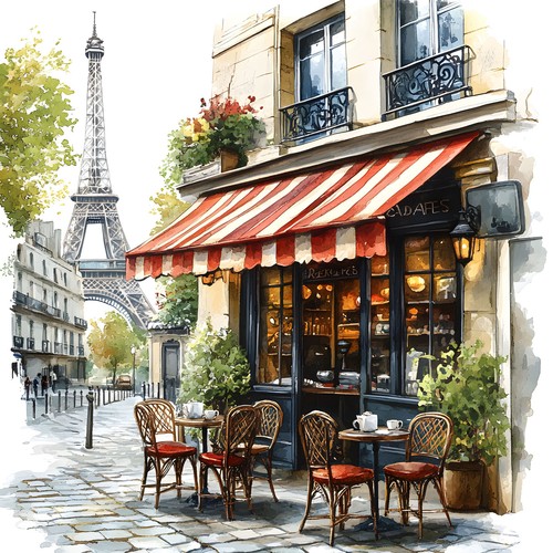 Wandbild paris cafe - paris, bistro