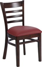 Nikki mit Polster rot Restaurantstuhl Restaurantstühle Kneipenstuhl Holzstuhl