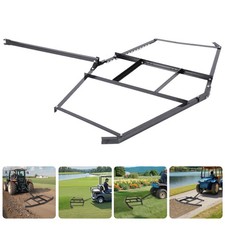 Schleppegge Wiesenegge Stahl Wiesenschleppe Rasentraktor Feldegge 179x172x9cm