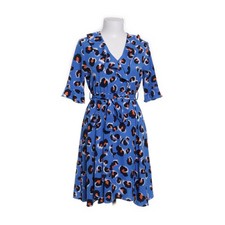 Vintage Dressing, Wickelkleid, Größe: S/M, Blau/Mehrfarbig, Polyester -30m