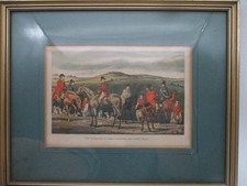 Bild gerahmter Druck Jagdszene