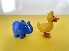 alte seltene Schleich Werbefiguren Sendung mit der Maus 1999 blauer Elefant+Ente