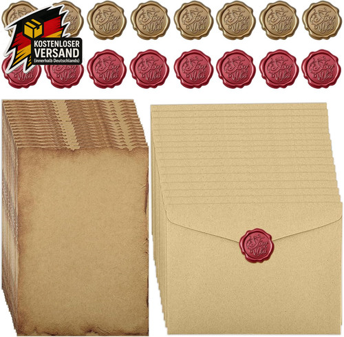 Briefpapier set mit - briefpapier,