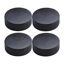 4PCS Bulk Blank Ice Hockey Pucks Official 3-Inch Diameter, 1-Inch Thickness