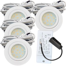 1er- 10er Sets Flache IP44 LED