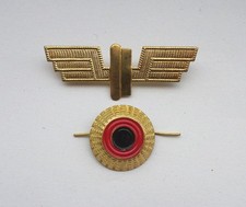 DDR Deutsche Reichsbahn Flügelrad Kokarde Abzeichen f. Uniform Mütze Schirmmütze