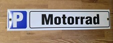 Schild Motorrad Emailschild