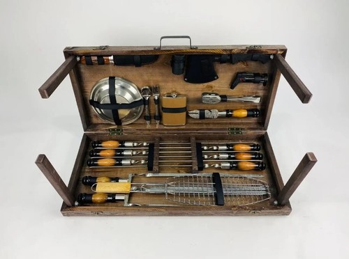 Spieße set edelstahl grillset - edelstahl,