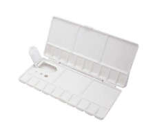 KÜNSTLER KLAPPFARBE MISCHPALETTE KUNSTSTOFF RECHTECK LÄNGLICH 25 WELL RD320P