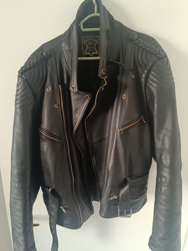 Vintage motorrad lederjacke - vintage,