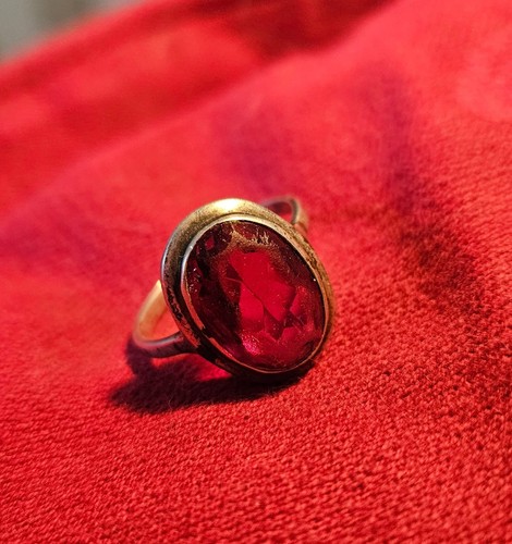 Alter silberring 835 roter - 835,