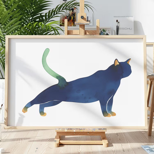 Katzen tiere v36 - katzen, schablone