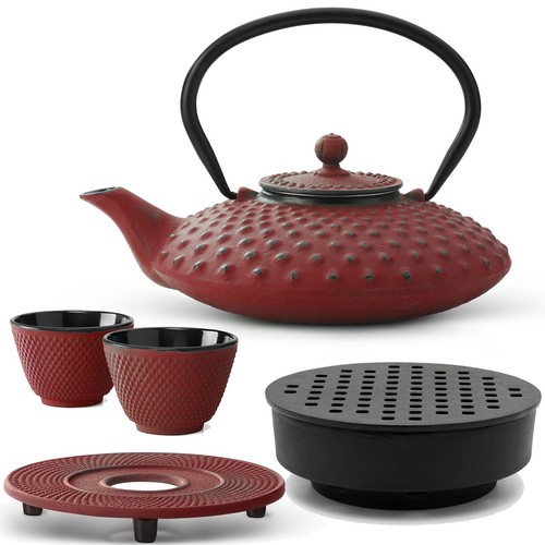 Asiatisches gusseisen tee set - asiatisches,