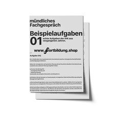 technischer Betriebswirt IHK mündliches Fachgespräch - Beispielaufgaben