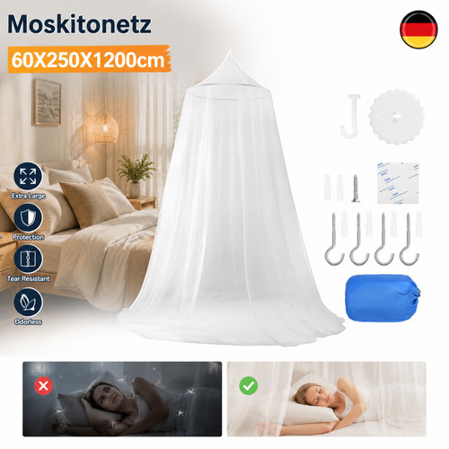 Weiß moskitonetz betthimmel - moskitonetz,