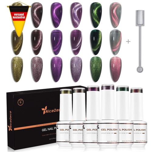 Nagellack set farben cat eye - farben,