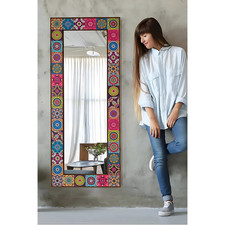 Bunter handgefertigter Spiegel