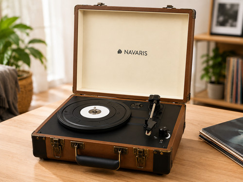 Navaris retro plattenspieler - navaris,