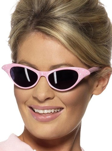 Rockabilly cateye brille pink - cateye,