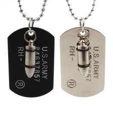 Halskette.DOG.TAG.BULLET.Hunde