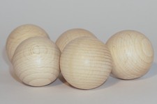 Holz-Kugeln, 30 mm Ø, Buche, 10 Stück, unbehandelt, Bastel-und Gestaltungsholz