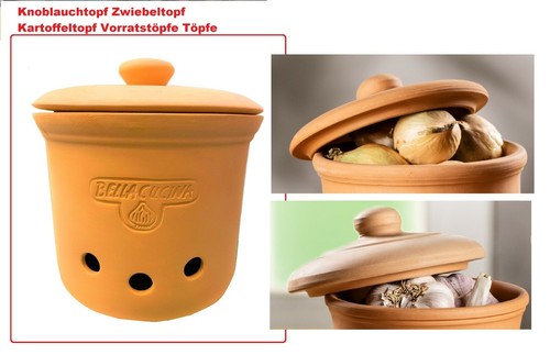 Knoblauchbehälter terracotta - knoblauchbehälter,
