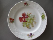 schumann porzellan Teller Motiv: Obst, Trauben dessertteller