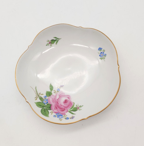 Meissen schälchen rote rose - schälchen,