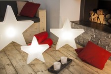 Lampe LED Stern 40 cm weiß