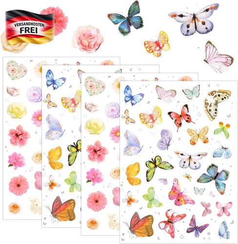 Blumen und schmetterling - blumen,